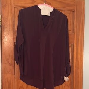 Elegant Burgundy Women's Top